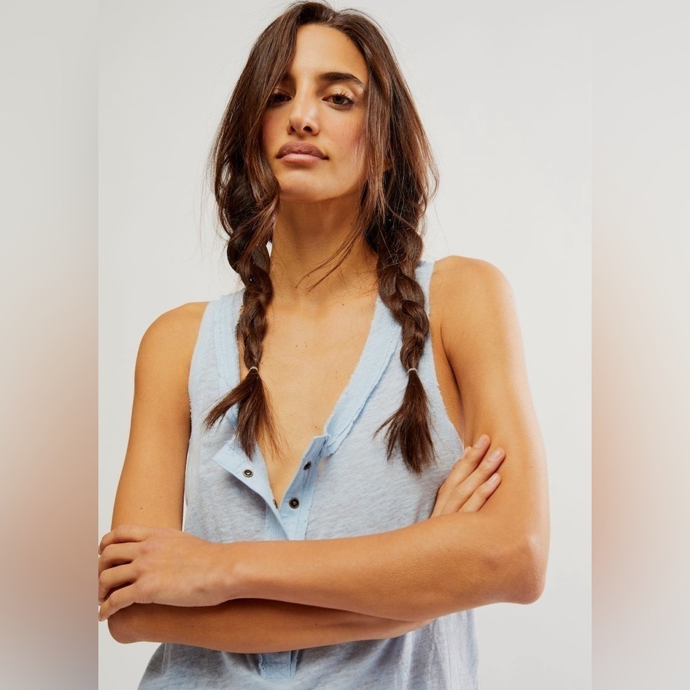 Free People We The Free Love Language Solid Tank NWOT - Picture 4 of 12